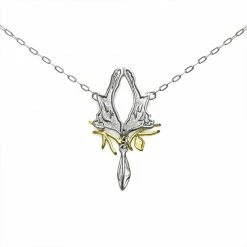 JULIA THOMPSON JEWELLERY Recycled 925 Sterling Silver Magpie Herkimer Necklace | Silver Accessories