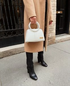 Kaila Katherine Bags Bloomsbury Cactus Leather Vegan Bag | White