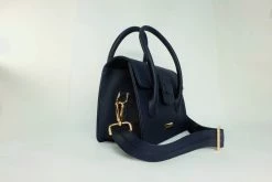 Kaila Katherine Kensington Cactus Leather Vegan Bag | Navy Bags
