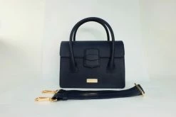 Kaila Katherine Kensington Cactus Leather Vegan Bag | Navy Bags