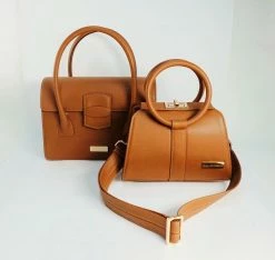 Kaila Katherine Bags Kensington Cactus Leather Vegan Bag | Tan