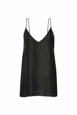 KOMODO 100 Club Cupro Vegan Silk V-neck Top | Black 8 KOMODO 100 Club Cupro Vegan Silk V-neck Top | Black