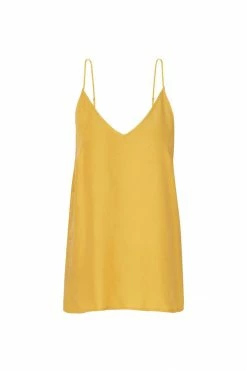 KOMODO 100 Club Cupro Vegan Silk V-neck Top | Ochre Clothing