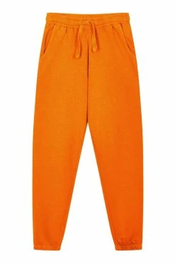 KOMODO Adam Men's Organic Cotton Tracksuit Bottoms | Orange Clothing
