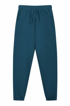 KOMODO Adam Men's Organic Cotton Tracksuit Bottoms | Teal Blue