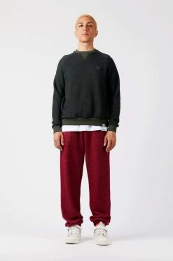 KOMODO Anton Men's Organic Cotton Melange Crewneck | Green