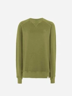 KOMODO Clothing Anton Men's Organic Cotton Melange Crewneck | Sage