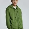 KOMODO Apollo Men's Organic Cotton Zip Hoodie | Olive