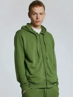 KOMODO Apollo Men's Organic Cotton Zip Hoodie | Olive