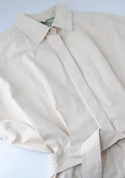 KOMODO Clothing Ash Organic Cotton Midi-length Dress | Pebble