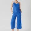 KOMODO Breezy Cupro Vegan Silk Culottes | Blue