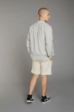 KOMODO Deller Organic Cotton Striped Shirt | Navy