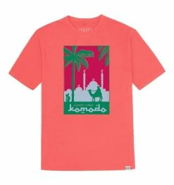 KOMODO Desert Tours Organic Cotton T-shirt | True Pink