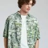 KOMODO Dingwalls Bali Print Organic Linen & Lenzingâ„¢ Modal Button-up Shirt | Green Clothing 1 KOMODO Dingwalls Bali Print Organic Linen & Lenzingâ„¢ Modal Button-up Shirt | Green Clothing