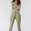 KOMODO Evie Women's Organic Cotton Tracksuit Bottoms | Clay