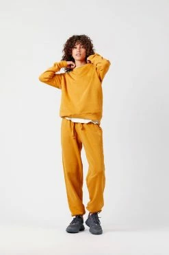 KOMODO Clothing Evie Women's Organic Cotton Tracksuit Bottoms | Mustard