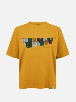 KOMODO Clothing Free Tibet Women's Organic Cotton T-shirt | Mustard