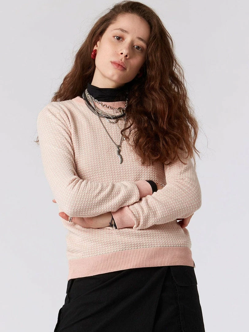KOMODO Hana Organic Cotton Jumper | Sea Pink 3 KOMODO Hana Organic Cotton Jumper | Sea Pink