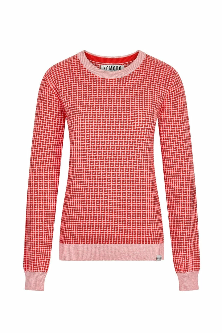 KOMODO Clothing Hana Organic Cotton Jumper | Chilli Red 4 KOMODO Clothing Hana Organic Cotton Jumper | Chilli Red