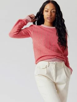KOMODO Clothing Hana Organic Cotton Jumper | Chilli Red