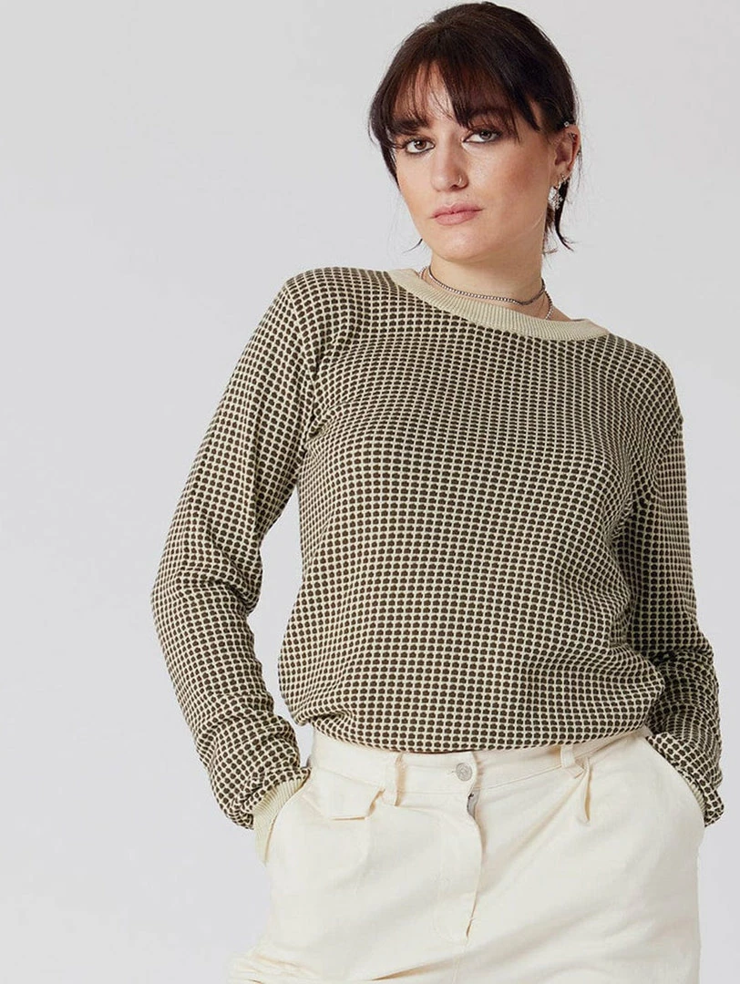 KOMODO Hana Organic Cotton Jumper | Khaki 3 KOMODO Hana Organic Cotton Jumper | Khaki