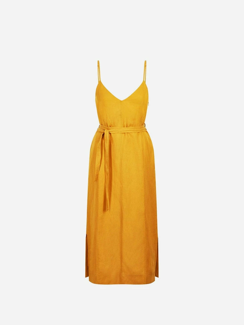 KOMODO Clothing Iman Tencel™ & Linen Slip Dress | Tangerine 3 KOMODO Clothing Iman Tencel™ & Linen Slip Dress | Tangerine