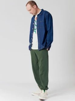 KOMODO Clothing Jean Organic Cotton Overshirt | Indigo Blue