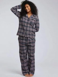 KOMODO Jim Jam Women's Organic Cotton Pyjama Bottoms | Navy Clothing