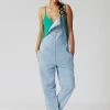 KOMODO Clothing Joy Organic Cotton Denim Dungarees | Light Blue