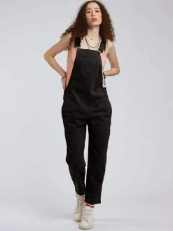 KOMODO Joy Organic Cotton Dungarees | Black Clothing