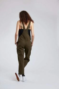 KOMODO Joy Organic Cotton Dungarees | Khaki Clothing