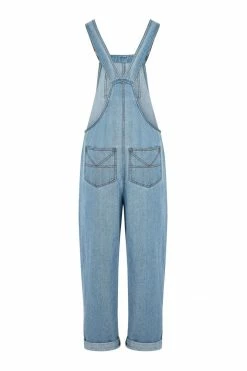 KOMODO Clothing Joy Organic Cotton Denim Dungarees | Light Blue