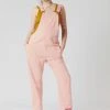 KOMODO Clothing Joy Organic Cotton Dungarees | True Pink