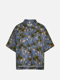 KOMODO Kimono Organic Linen Shirt | China Blue