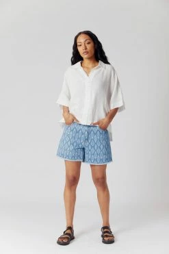 KOMODO Kimono Organic Linen Shirt | Off White