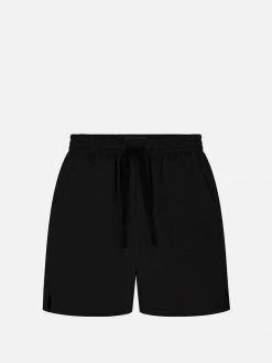 KOMODO Jerry Men's Organic Linen Shorts | Black Clothing