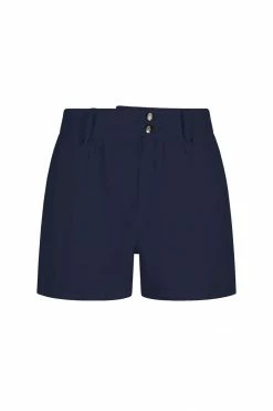 KOMODO Clothing Lily Organic Linen Shorts | Navy