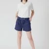 KOMODO Clothing Lily Organic Linen Shorts | Navy