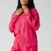 KOMODO Clothing Lule Cupro Vegan Silk Shirt | Fuchsia Pink