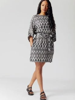 KOMODO Obi One Cupro Vegan Silk Dress | Off White