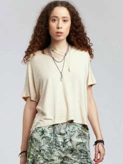 KOMODO Clothing Pacha Lenzing™ Modal Open Back Top | Cream