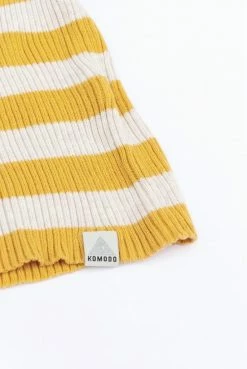 KOMODO Clothing Papaya Organic Cotton Striped Vest | Yellow