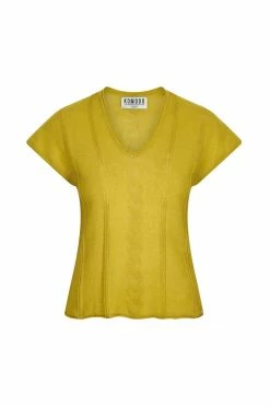 KOMODO Clothing Polly Organic Linen Top | Sap Green