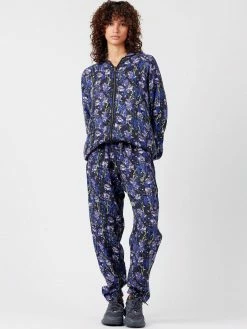 KOMODO Rama Himalayan Pops Cupro Vegan Silk Trousers | Purple Haze Clothing