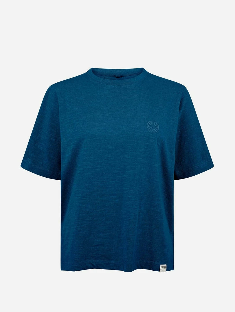 KOMODO Clothing Inga Organic Cotton T-Shirt | Off Teal Blue 3 KOMODO Clothing Inga Organic Cotton T-Shirt | Off Teal Blue
