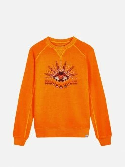 Komodo's Eye Women's Organic Cotton Crewneck | Orange
