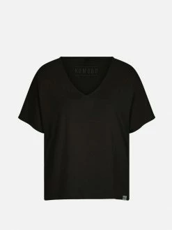 KOMODO Patti Lenzing™ Modal V-Neck T-Shirt | Black