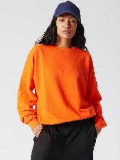 KOMODO Dawn Balloon Organic Cotton Crewneck | Orange