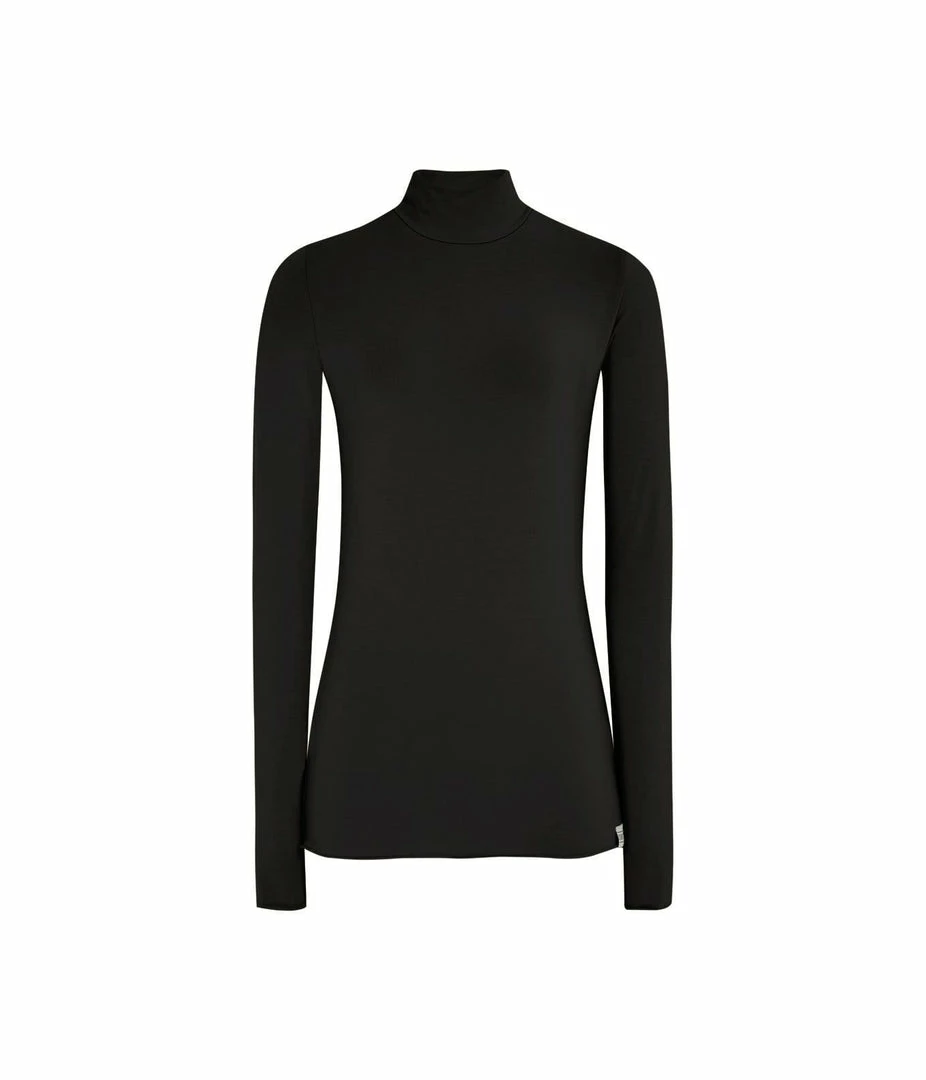 KOMODO Skinilla Modal Turtle Neck Long Sleeve Top | Black Clothing 4 KOMODO Skinilla Modal Turtle Neck Long Sleeve Top | Black Clothing
