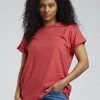 KOMODO Sunrise Hemp & Organic Cotton T-Shirt | Coral